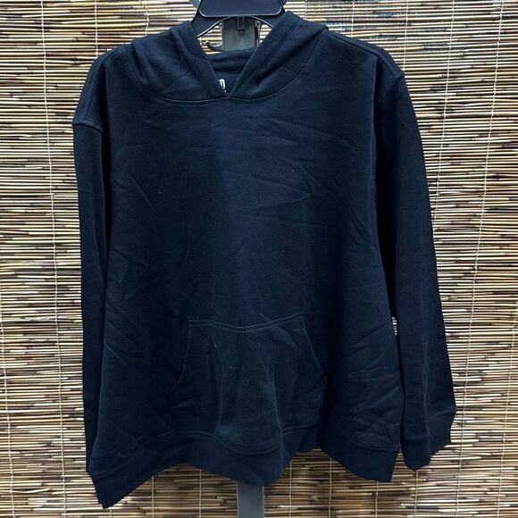 ID Ideology Womens Plus Size Fleece Hooded Pullover Sweatshirt Black 3X - Picture 2 of 3